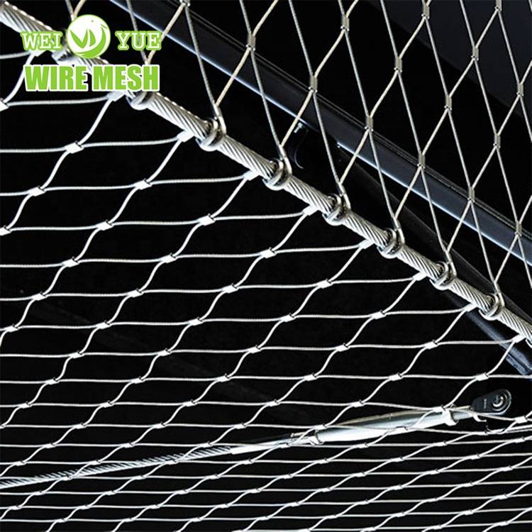 Stainless Steel Wire Rope Mesh Wire Rope Fence Mesh For Bridge Protection