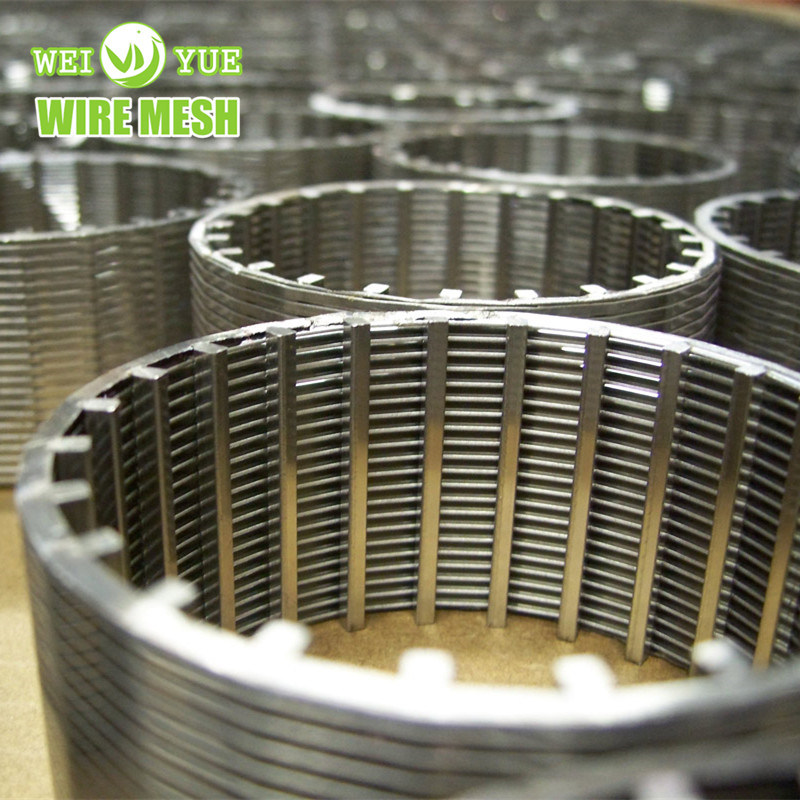 Stainless Steel Wedge Wire Screens Cylinder Tube with Male-Female Thread